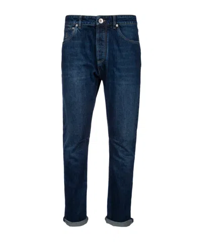 BRUNELLO CUCINELLI BRUNELLO CUCINELLI MID-RISE STRAIGHT-LEG SLIM-FIT JEANS