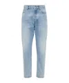 Brunello Cucinelli Stonewashed Cotton Denim Jeans In Blue