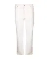 Brunello Cucinelli Five Pockets Cream Trousers In White