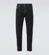 Brunello Cucinelli Dyed Jeans With Back Pocket And Belt Loops