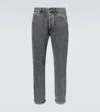 Brunello Cucinelli Greyscale Denim Jeans In Gray