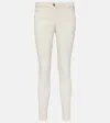 Brunello Cucinelli Mid-rise Slim Jeans In White