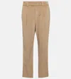 Brunello Cucinelli Mid-rise Straight Corduroy Pants In Brown