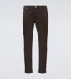 Brunello Cucinelli Mid-rise Straight Jeans In Brown
