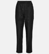 Brunello Cucinelli Hoch Sitzende Karottenjeans Mit Zierperlen In Black