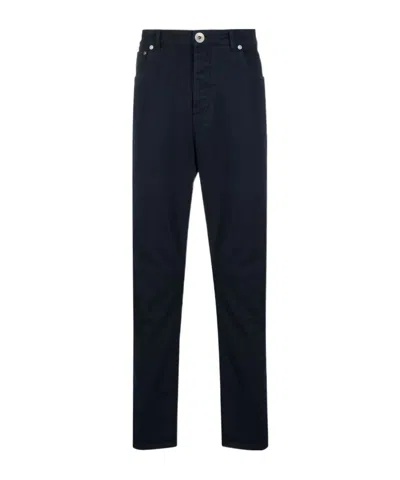 Brunello Cucinelli Mid-rise Straight Jeans In Blue