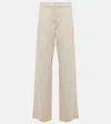 Brunello Cucinelli Mid-rise Straight Jeans In White