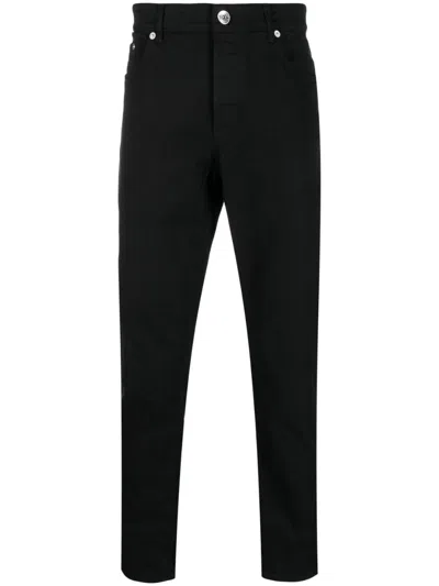 Brunello Cucinelli Mid-rise Straight-leg Jeans In Black