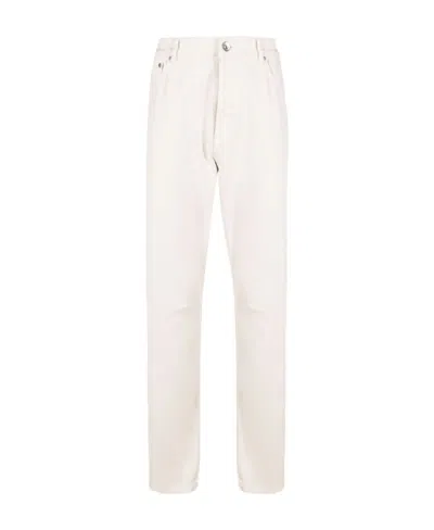 BRUNELLO CUCINELLI BRUNELLO CUCINELLI STRAIGHT LEG LOGO PATCH PANTS