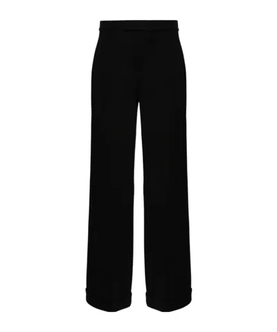 Brunello Cucinelli Mid-rise Straight-leg Trousers In Black