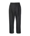 Brunello Cucinelli Mid-rise Straight Leg Trousers In Black