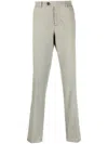Brunello Cucinelli Mid-rise Straight-leg Trousers In Green
