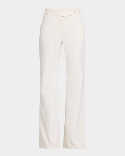 Brunello Cucinelli Mid-rise Stretch Flare Jeans In C018 Ivory