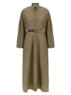 Brunello Cucinelli Midi Dress With Knotted Waist