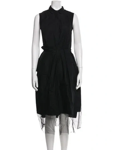 Pre-owned Brunello Cucinelli Midi Length Dress In Black