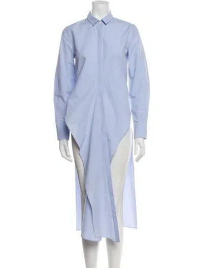 Pre-owned Brunello Cucinelli Midi Length Dress In Blue