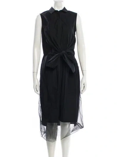 Pre-owned Brunello Cucinelli Midi Length Dress In Blue