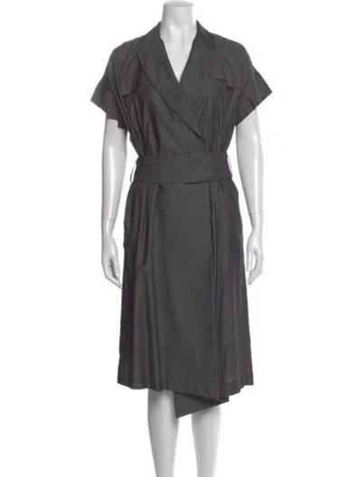 Pre-owned Brunello Cucinelli Midi Length Dress In Gray