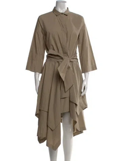 Pre-owned Brunello Cucinelli Midi Length Dress In Neutral