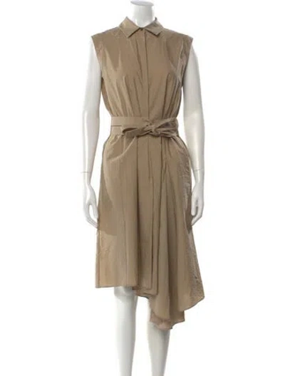 Pre-owned Brunello Cucinelli Midi Length Dress In Neutral