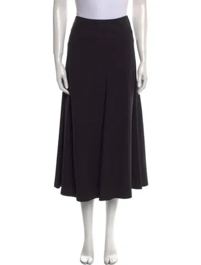 Pre-owned Brunello Cucinelli Midi Length Skirt In Black