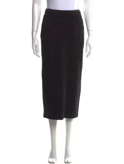 Pre-owned Brunello Cucinelli Midi Length Skirt In Black
