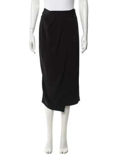 Pre-owned Brunello Cucinelli Midi Length Skirt In Black