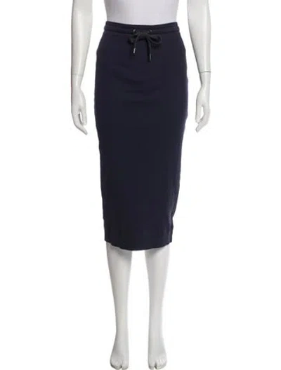 Pre-owned Brunello Cucinelli Midi Length Skirt In Blue