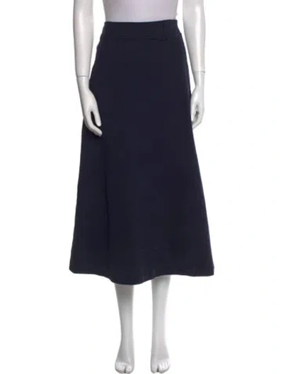 Pre-owned Brunello Cucinelli Midi Length Skirt In Blue