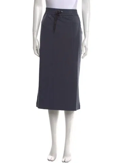 Pre-owned Brunello Cucinelli Midi Length Skirt In Blue