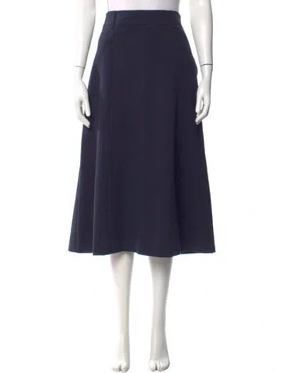 Pre-owned Brunello Cucinelli Midi Length Skirt In Blue