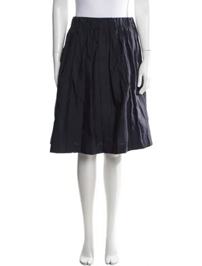 Pre-owned Brunello Cucinelli Midi Length Skirt In Blue