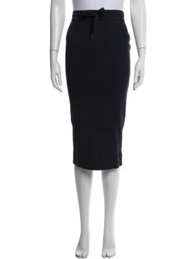 Pre-owned Brunello Cucinelli Midi Length Skirt In Blue