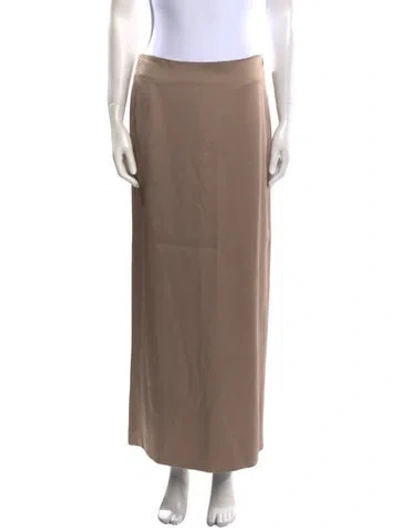 Pre-owned Brunello Cucinelli Midi Length Skirt In Brown