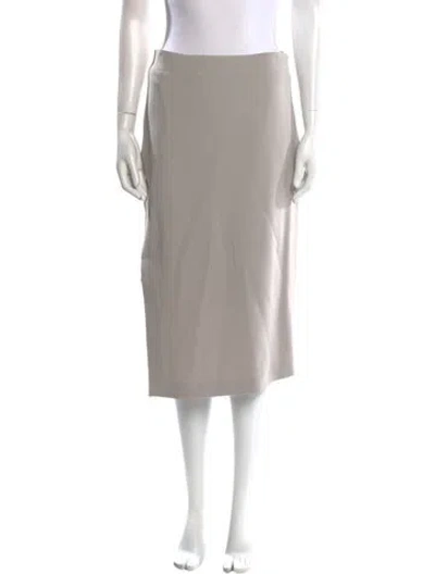 Pre-owned Brunello Cucinelli Midi Length Skirt In Gray