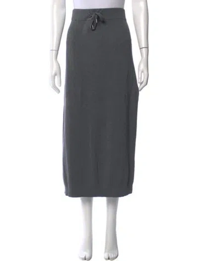 Pre-owned Brunello Cucinelli Midi Length Skirt In Gray