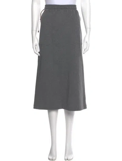 Pre-owned Brunello Cucinelli Midi Length Skirt In Gray