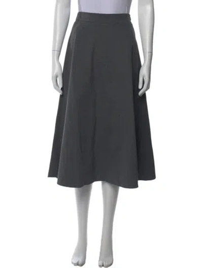 Pre-owned Brunello Cucinelli Midi Length Skirt In Gray