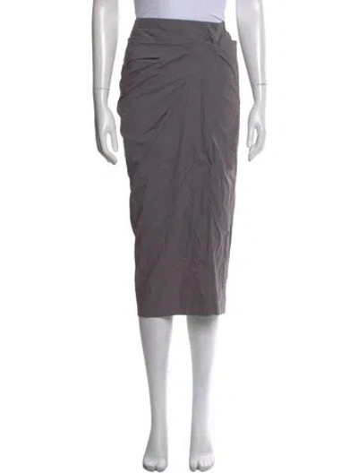 Pre-owned Brunello Cucinelli Midi Length Skirt In Gray