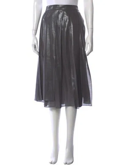 Pre-owned Brunello Cucinelli Midi Length Skirt In Gray