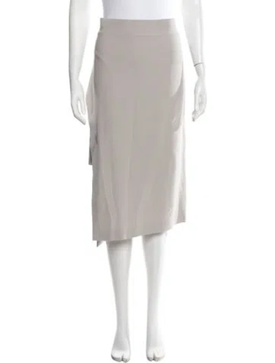 Pre-owned Brunello Cucinelli Midi Length Skirt In Gray