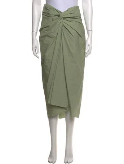 Pre-owned Brunello Cucinelli Midi Length Skirt In Green