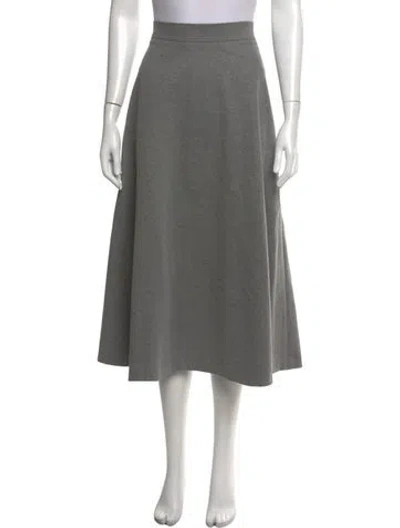 Pre-owned Brunello Cucinelli Midi Length Skirt In Grey