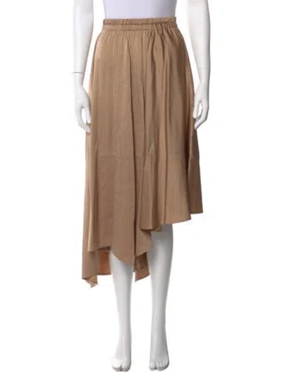Pre-owned Brunello Cucinelli Midi Length Skirt In Neutral