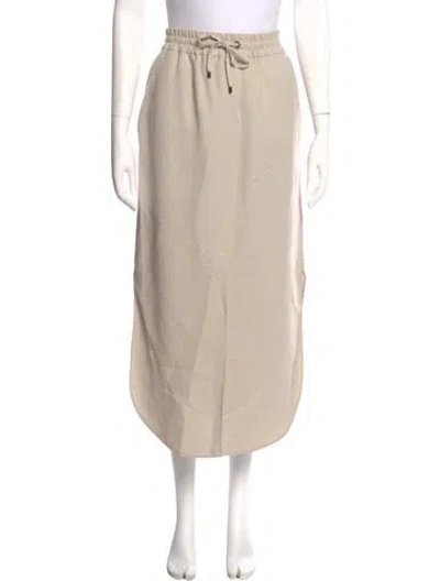 Pre-owned Brunello Cucinelli Midi Length Skirt In Neutral