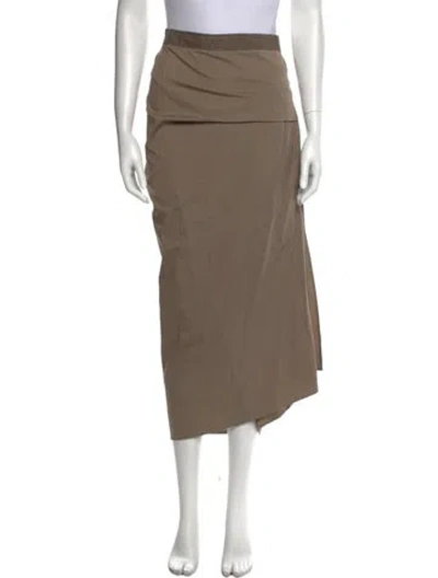 Pre-owned Brunello Cucinelli Midi Length Skirt In Neutral