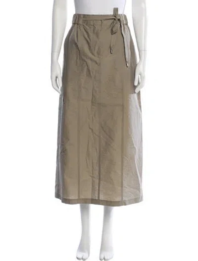 Pre-owned Brunello Cucinelli Midi Length Skirt In Neutral