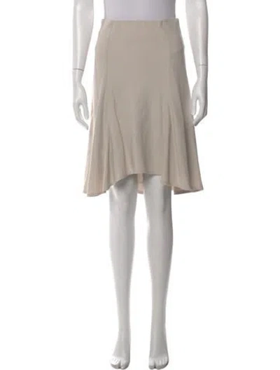 Pre-owned Brunello Cucinelli Midi Length Skirt In Neutral