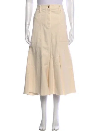 Pre-owned Brunello Cucinelli Midi Length Skirt In Neutral