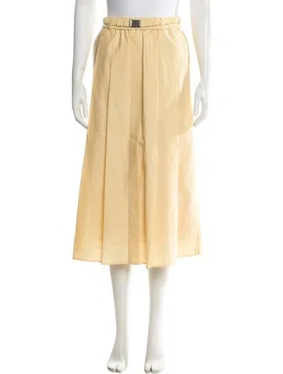 Pre-owned Brunello Cucinelli Midi Length Skirt In Neutral